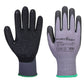 Portwest handschoen AB351 Grip 15 Nitril dots - 12 pack grijs-zwart(G8)