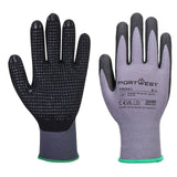 Portwest handschoen AB351 Grip 15 Nitril dots - 12 pack grijs-zwart(G8)