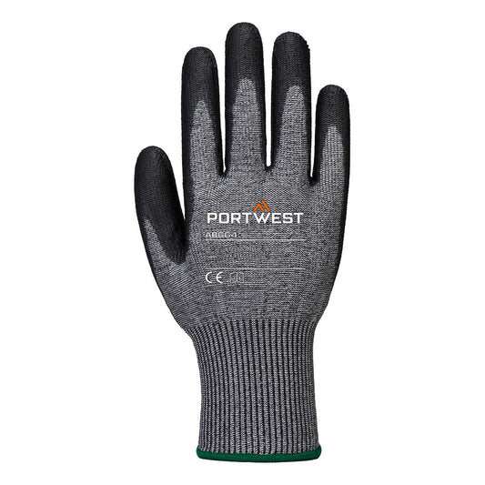 Portwest Snijbestendig Handbescherming Handschoenen AB664 Snijklasse F13 PU Multipack (Pk12) grijs-zwart(G8)