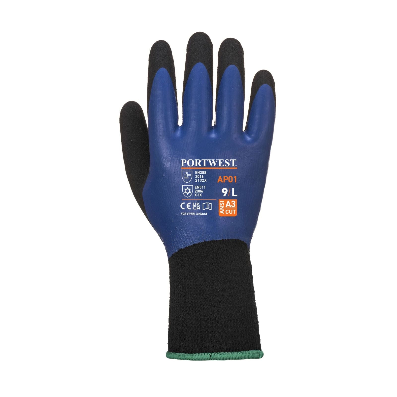 Portwest Handschoenen AP01 blauw-zwart(B8)
