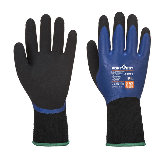 Portwest Handschoenen AP01 blauw-zwart(B8)