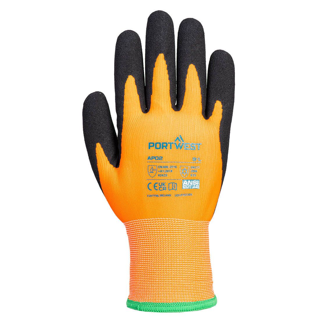 Portwest Handschoenen AP02 oranje-zwart(O8)