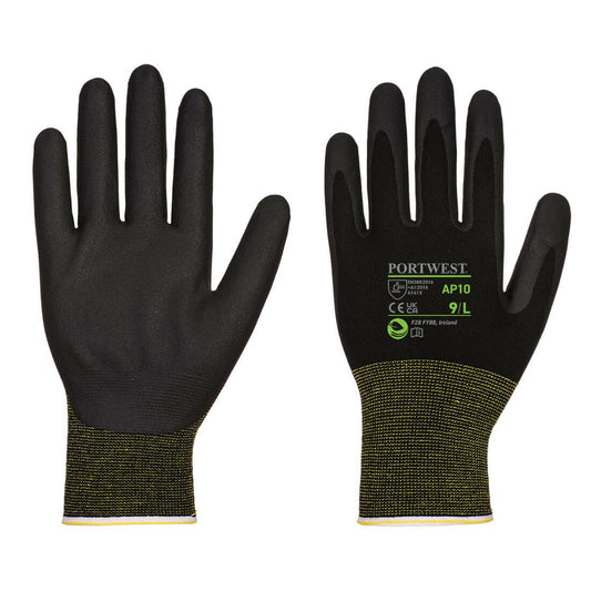 Portwest Handschoenen AP10 zwart(K8)