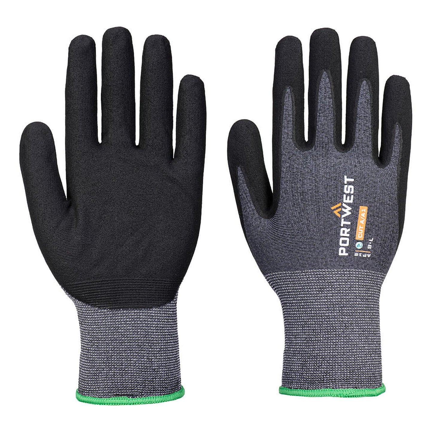 Portwest Handschoenen AP12 12pk grijs-zwart(G8)
