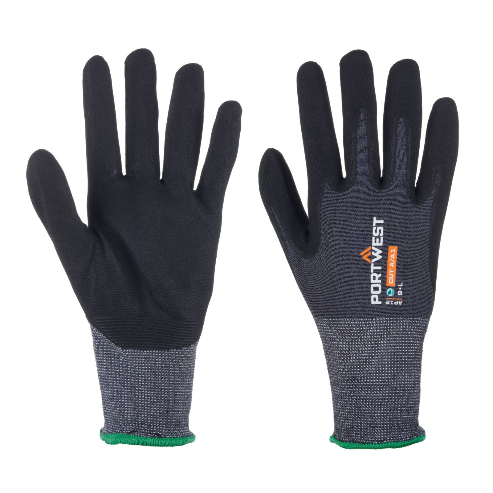 Portwest Handschoenen AP12 12pk grijs-zwart(G8)