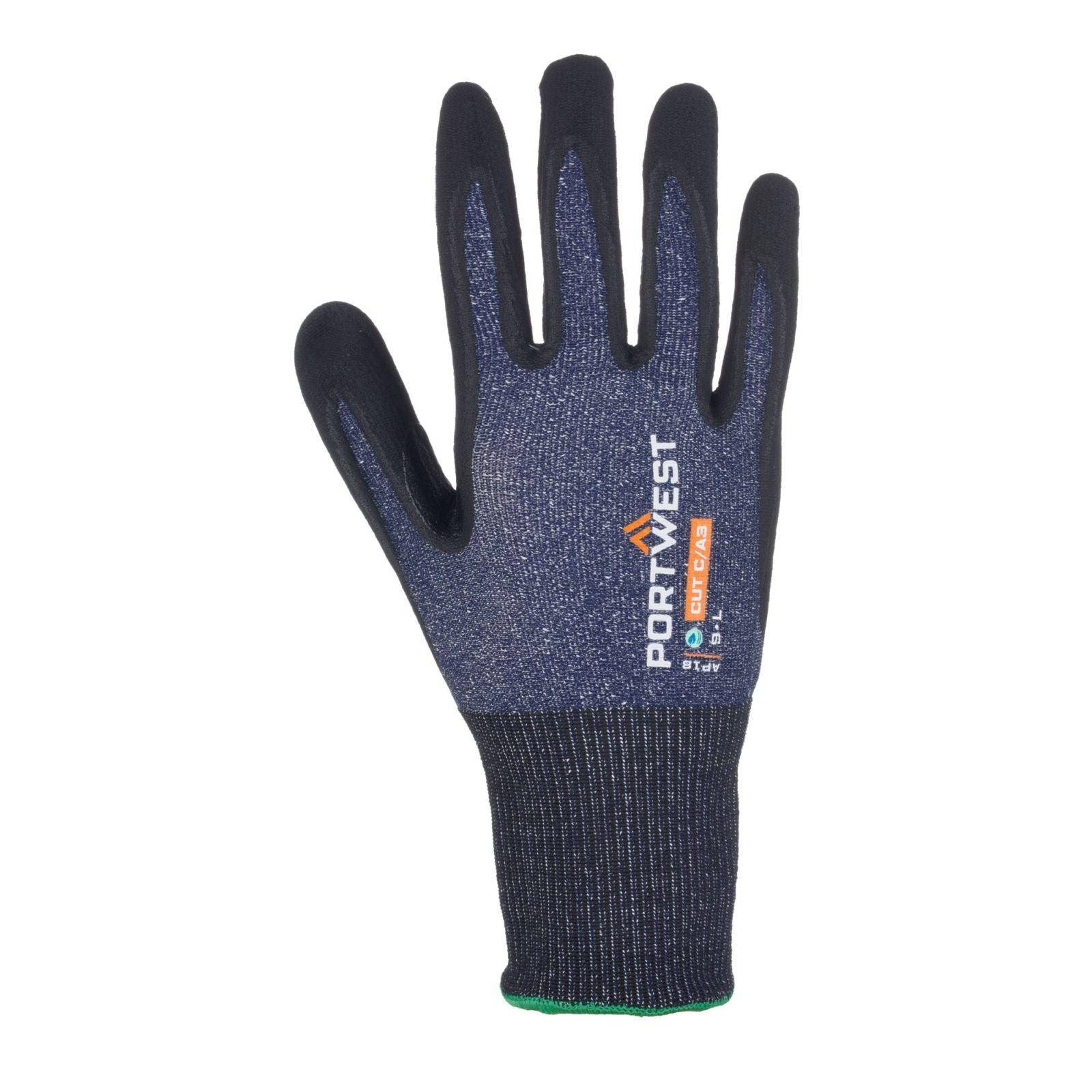 Portwest Handschoenen AP18 12pk blauw-zwart(B8)