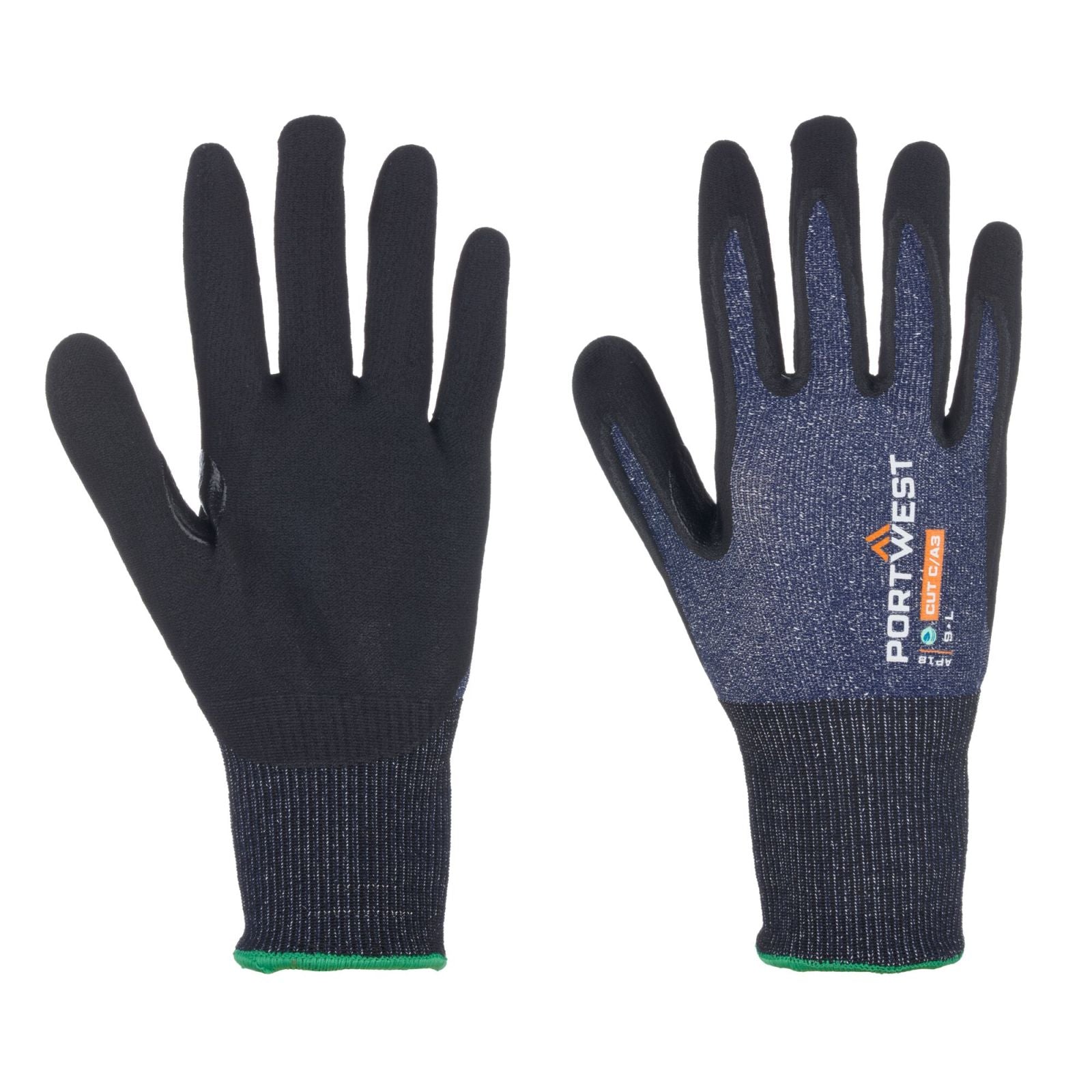 Portwest Handschoenen AP18 blauw-zwart(B8)