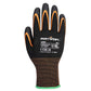 Portwest handschoen AP35 Grip 15 nitril dubbele palm hitte zwart-oranje(K1)