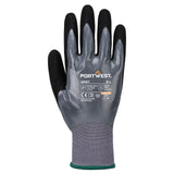 Portwest Handbescherming Handschoen AP37  Grip 15 Nitrile Foam Touch Screen grijs-zwart(G8)