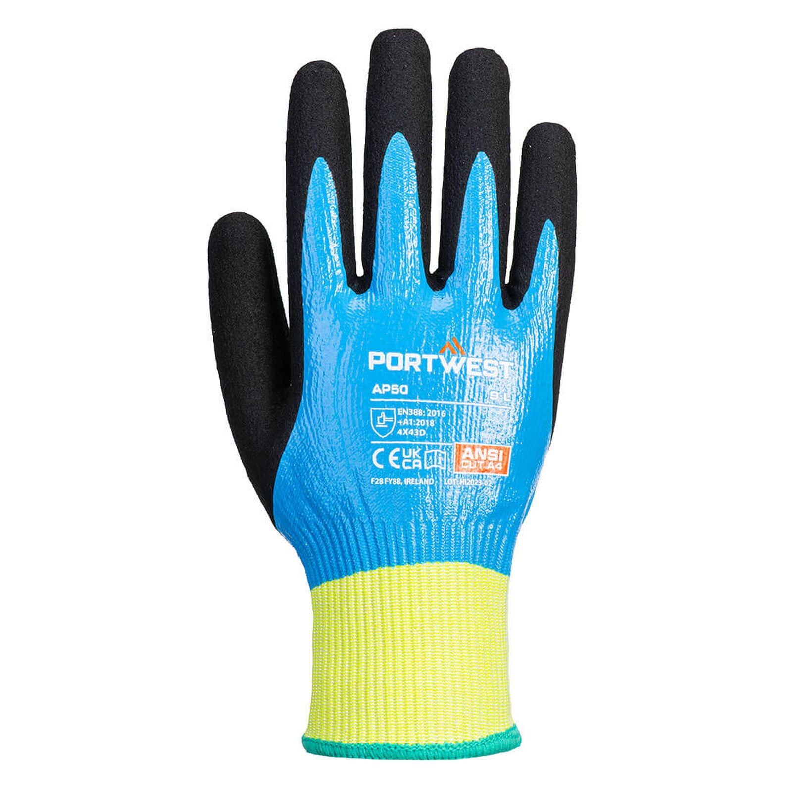 Portwest Handschoenen AP50 blauw-zwart(B8)