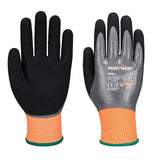 Portwest Snijbestendig Handbescherming Handschoenen AP51 Cut F15 Nitrile Aqua Glove grijs-zwart(G8)