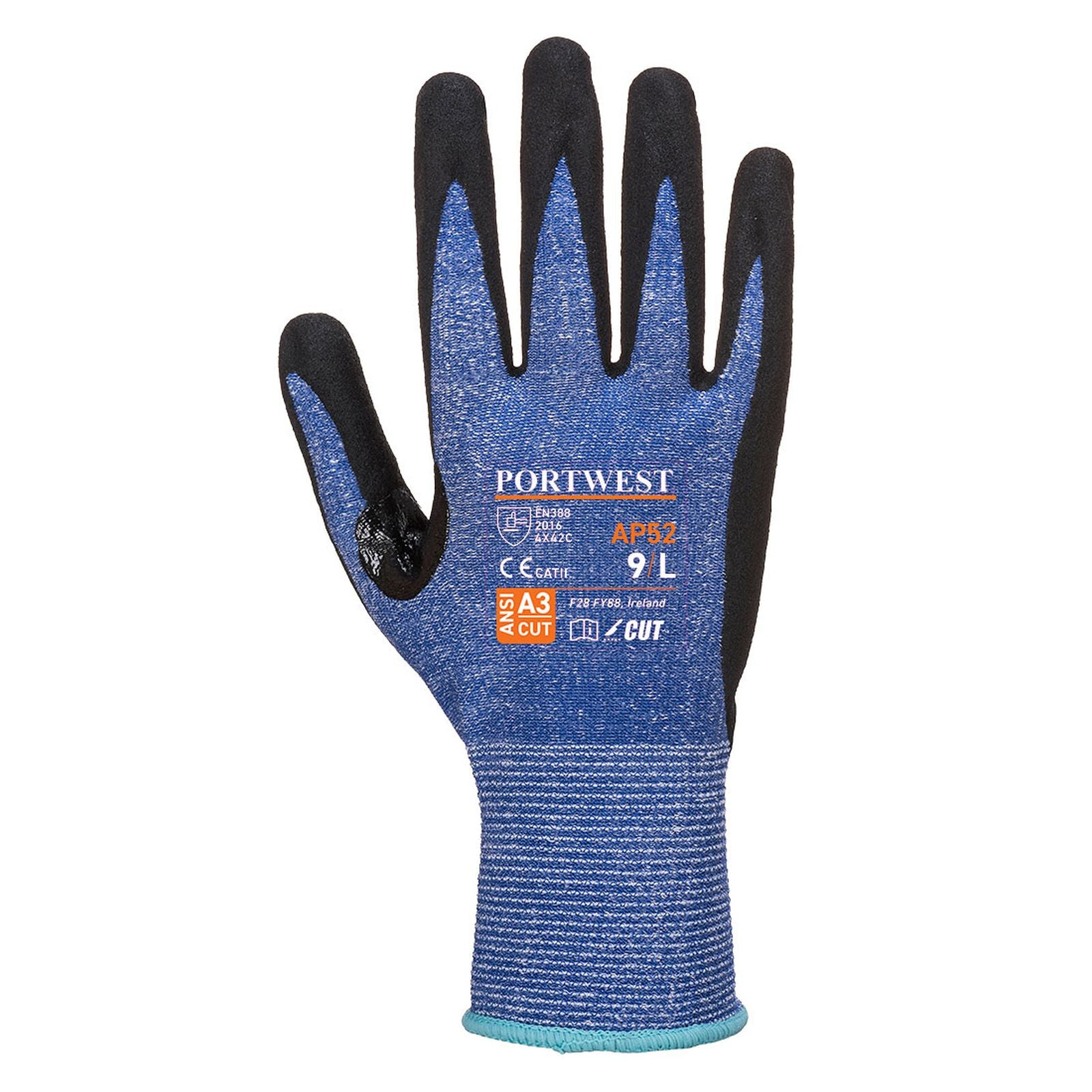 Portwest Handschoenen AP52 blauw-zwart(B8)