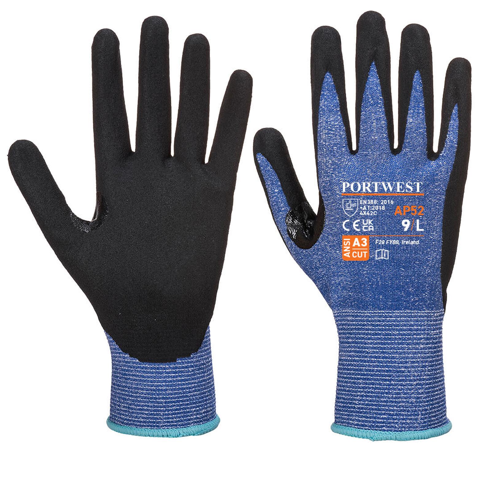 Portwest Handschoenen AP52 blauw-zwart(B8)