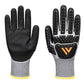 Portwest Handbescherming Impact protection Handschoenen AP54 impact F13 nitrile foam waterdicht grijs-zwart(G8)