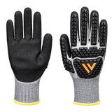 Portwest Handbescherming Impact protection Handschoenen AP54 impact F13 nitrile foam waterdicht grijs-zwart(G8)