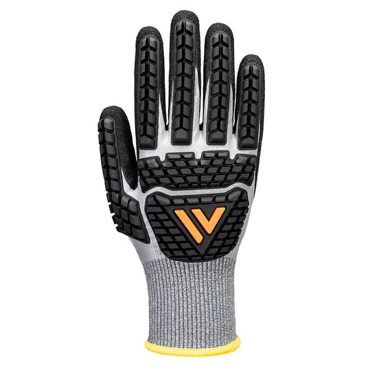 Portwest Handbescherming Impact protection Handschoenen AP54 impact F13 nitrile foam waterdicht grijs-zwart(G8)