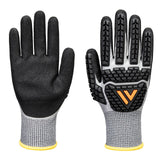 Portwest Handbescherming Impact protection Handschoenen AP54 impact F13 nitrile foam waterdicht grijs-zwart(G8)