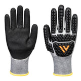 Portwest Handbescherming Impact protection Handschoenen AP54 impact F13 nitrile foam waterdicht grijs-zwart(G8)
