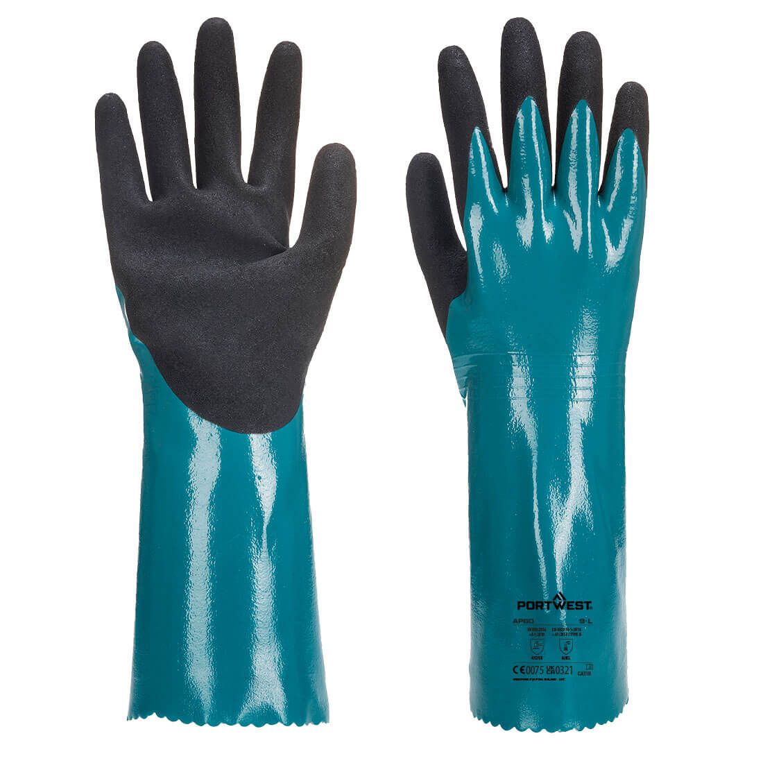 Portwest Handschoenen AP60 blauw-zwart(B8)