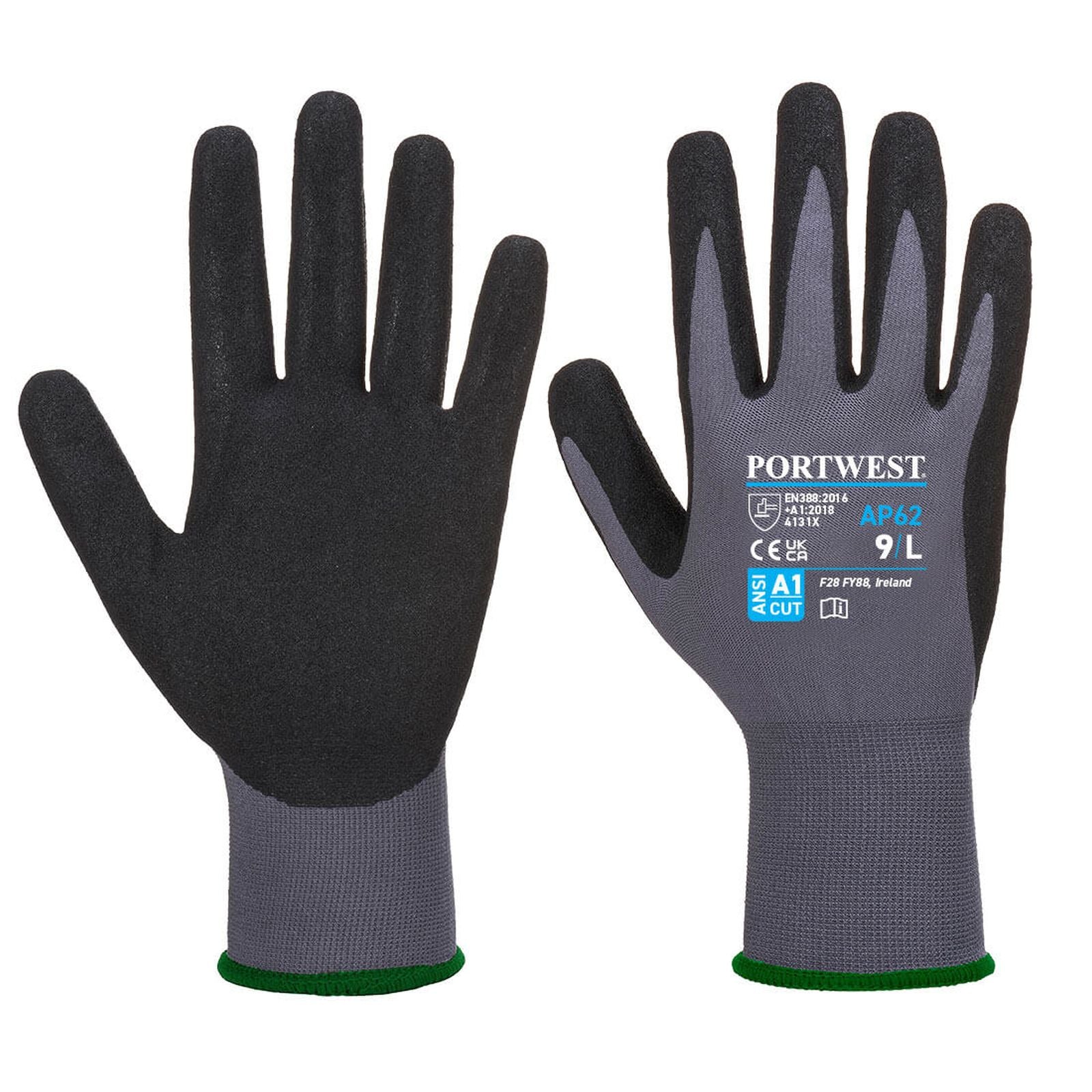 Portwest Handschoenen AP62 grijs-zwart(G8)