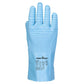 Portwest handschoen AP75 FD Chemisch B Latex blauw(BL)