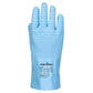 Portwest handschoen AP75 FD Chemisch B Latex blauw(BL)