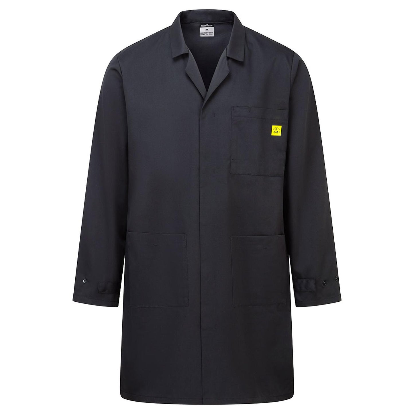 Portwest Werkkleding ESD-beschermende kleding Jassen AS10 antistatisch ESD zwart(BK)