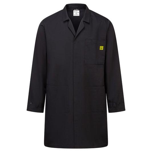 Portwest Werkkleding ESD-beschermende kleding Jassen AS10 antistatisch ESD zwart(BK)