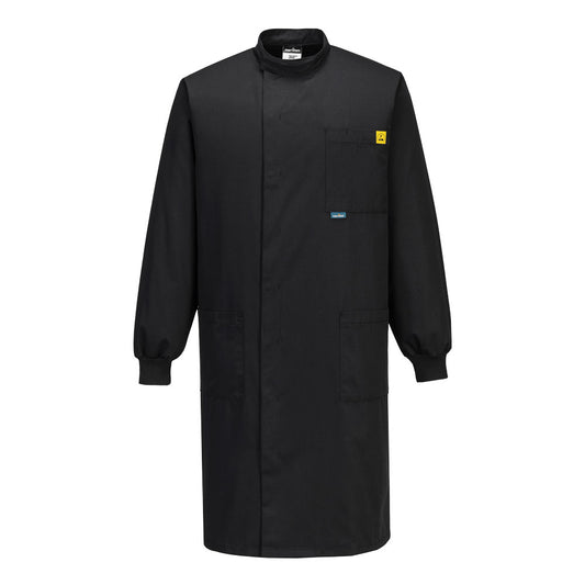 Portwest Werkkleding ESD-beschermende kleding Labjas AS15 howie antistatisch ESD dames zwart(BK)