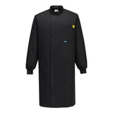Portwest Werkkleding ESD-beschermende kleding Labjas AS15 howie antistatisch ESD dames zwart(BK)