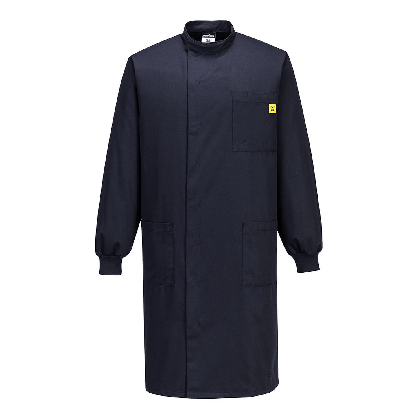 Portwest Werkkleding ESD-beschermende kleding Labjas AS15 howie antistatisch ESD dames donker marineblauw(NV)