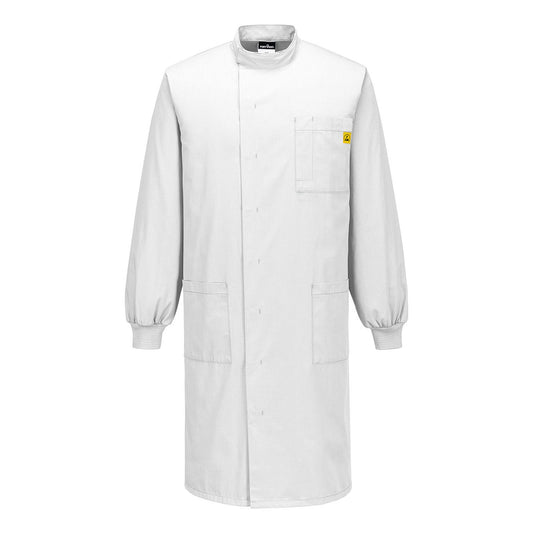 Portwest Werkkleding ESD-beschermende kleding Labjas AS15 howie antistatisch ESD dames wit(WH)