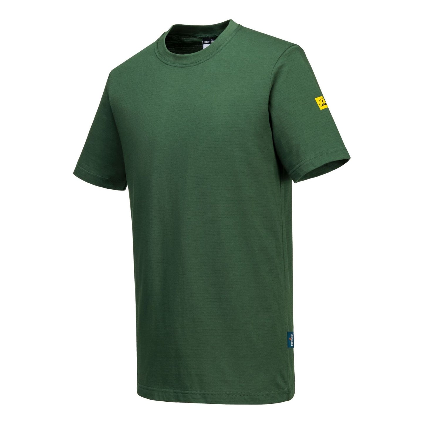 Portwest Werkkleding ESD-beschermende kleding T-Shirt AS20 antistatisch ESD bosgroen(FG)