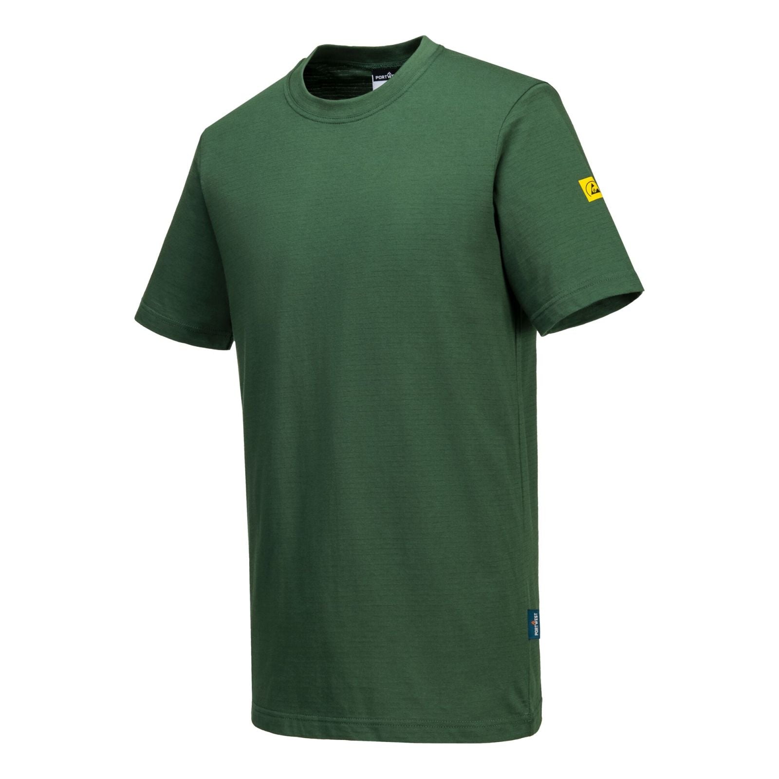 Portwest Werkkleding ESD-beschermende kleding T-Shirt AS20 antistatisch ESD bosgroen(FG)