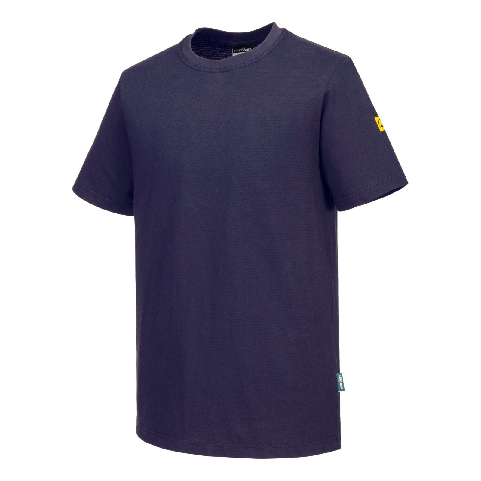 Portwest Werkkleding ESD-beschermende kleding T-Shirt AS20 antistatisch ESD donker marineblauw(NV)