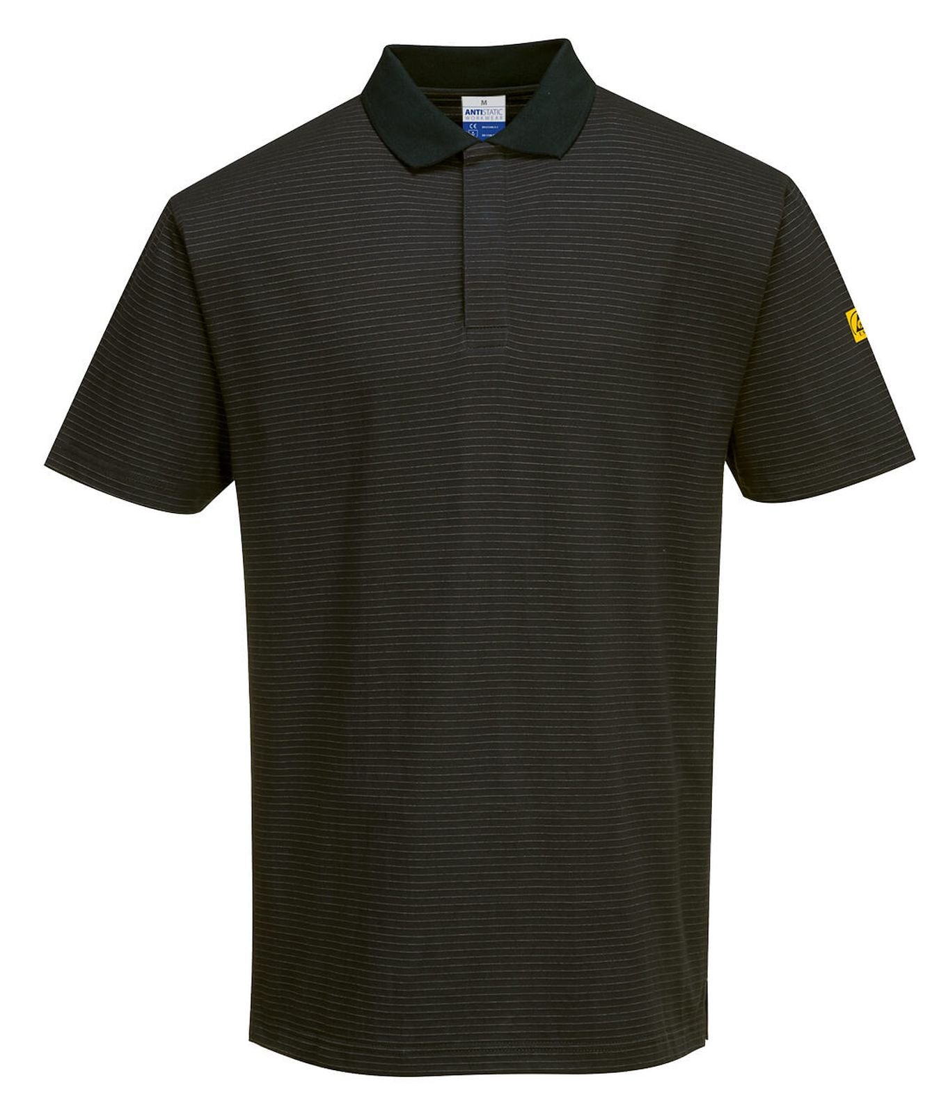 Portwest Werkkleding ESD-beschermende kleding Poloshirts AS21 antistatisch ESD zwart(BK)