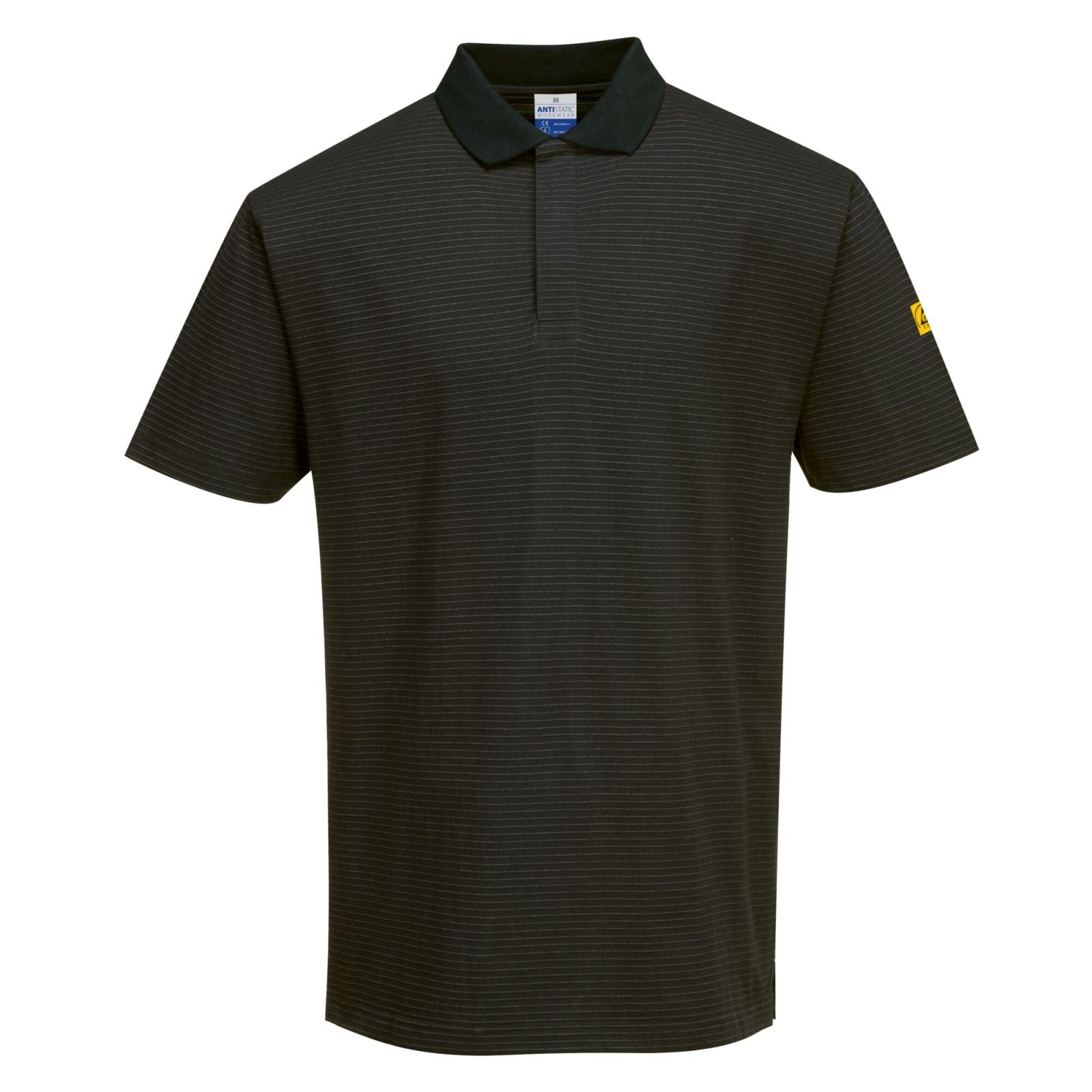 Portwest Werkkleding ESD-beschermende kleding Poloshirts AS21 antistatisch ESD zwart(BK)