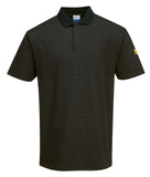 Portwest Werkkleding ESD-beschermende kleding Poloshirts AS21 antistatisch ESD zwart(BK)