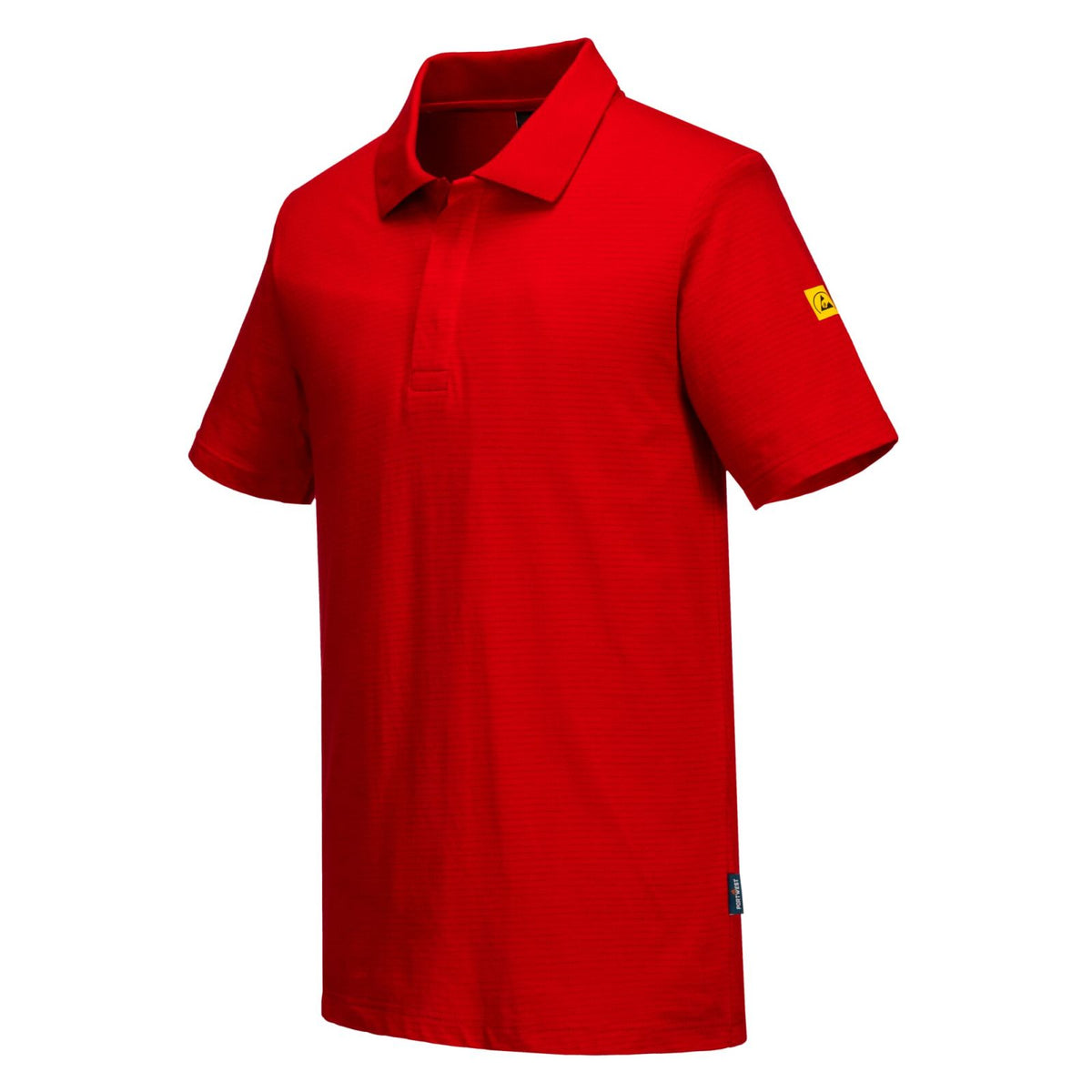 Portwest Werkkleding ESD-beschermende kleding Poloshirts AS21 Anitstatisch ESD diep rood(DR)