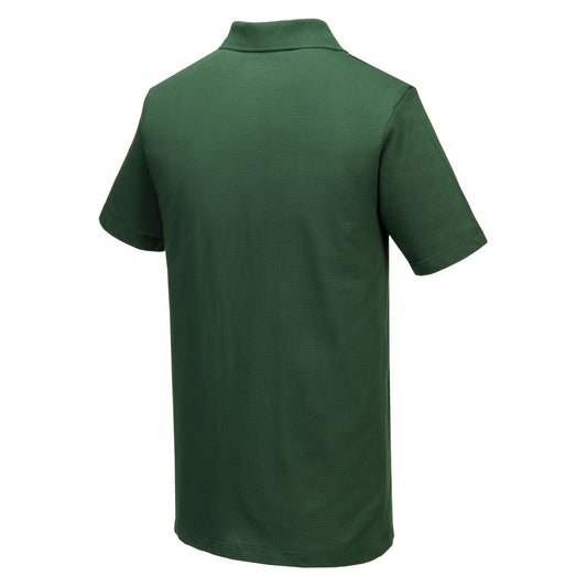 Portwest Werkkleding ESD-beschermende kleding Poloshirts AS21 antistatisch ESD bosgroen(FG)