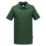 Portwest Werkkleding ESD-beschermende kleding Poloshirts AS21 antistatisch ESD bosgroen(FG)