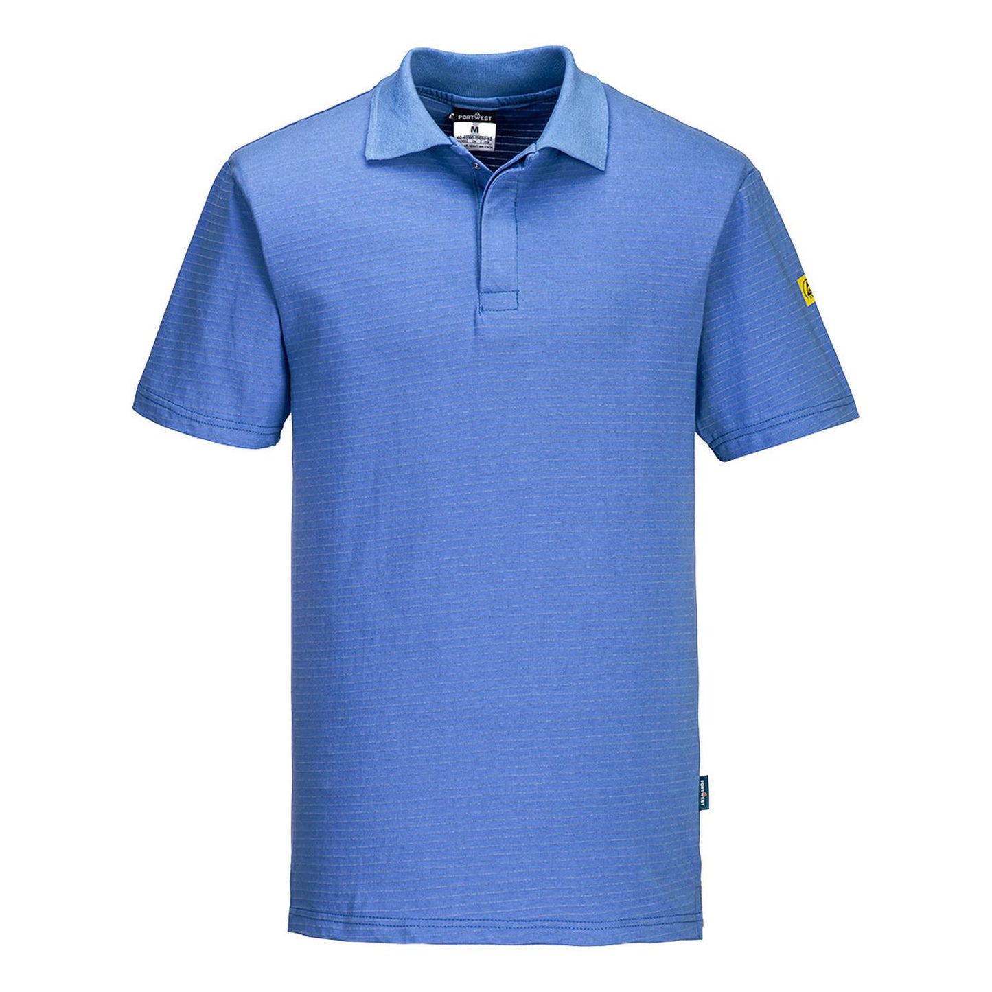 Portwest Werkkleding ESD-beschermende kleding Poloshirts AS21 antistatisch ESD ziekenhuisblauw(HB)