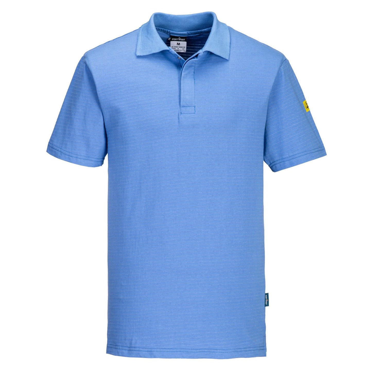 Portwest Werkkleding ESD-beschermende kleding Poloshirts AS21 antistatisch ESD ziekenhuisblauw(HB)