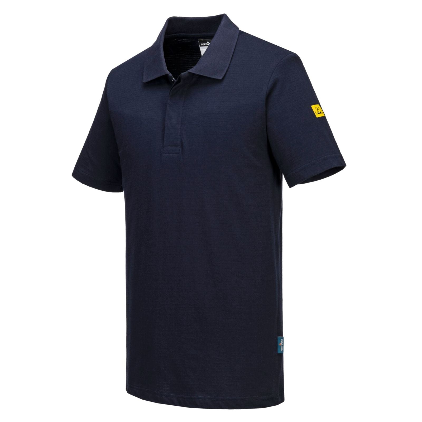 Portwest Werkkleding ESD-beschermende kleding Poloshirts AS21 antistatisch ESD donker marineblauw(NV)