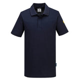Portwest Werkkleding ESD-beschermende kleding Poloshirts AS21 antistatisch ESD donker marineblauw(NV)