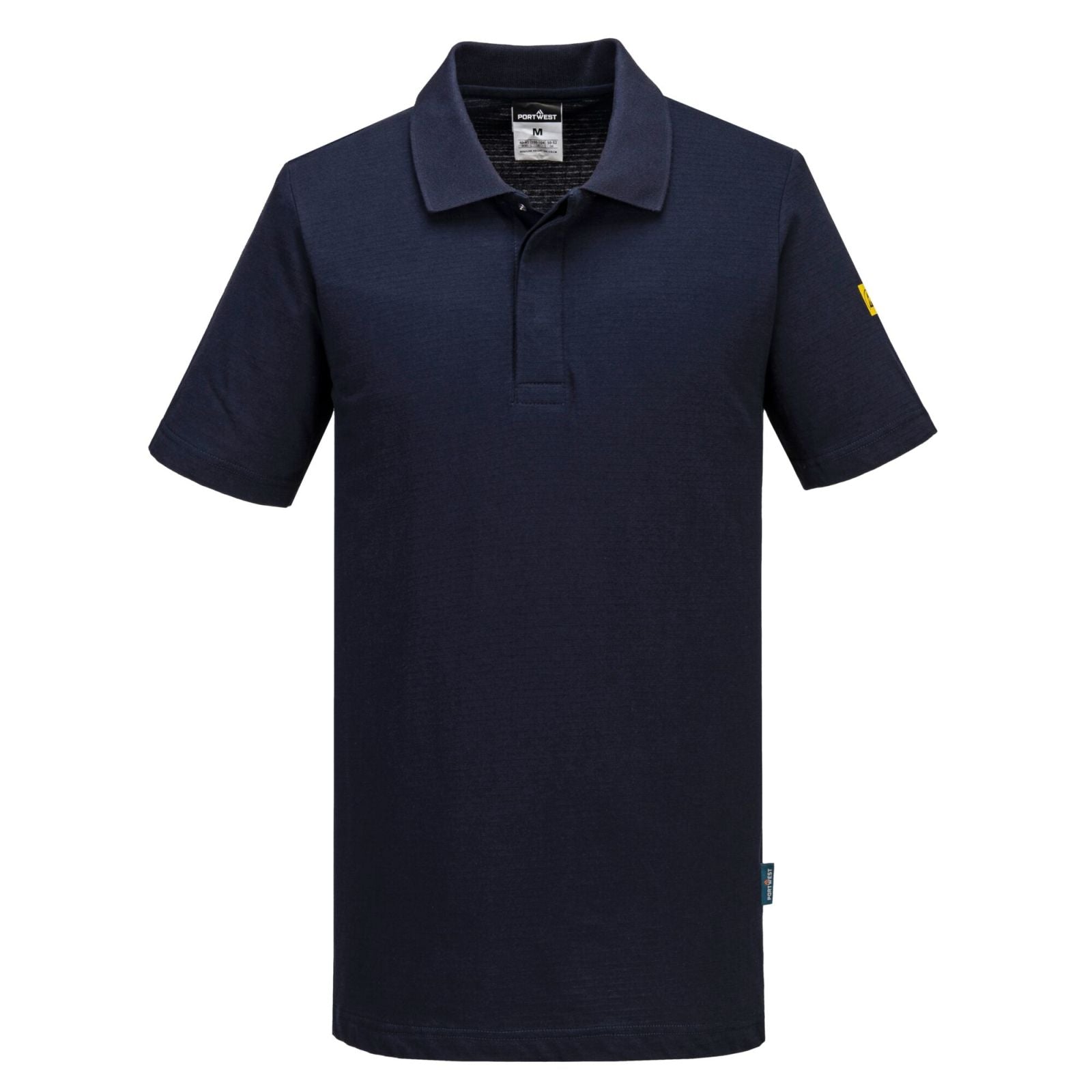 Portwest Werkkleding ESD-beschermende kleding Poloshirts AS21 antistatisch ESD donker marineblauw(NV)