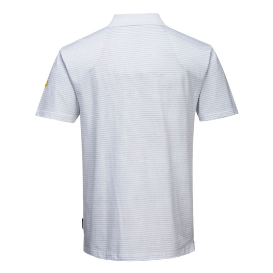 Portwest Werkkleding ESD-beschermende kleding Poloshirts AS21 antistatisch ESD wit(WH)