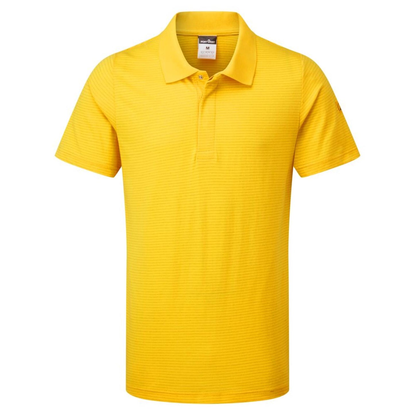 Portwest Werkkleding ESD-beschermende kleding Poloshirts AS21 antistatisch ESD diep geel(YE)