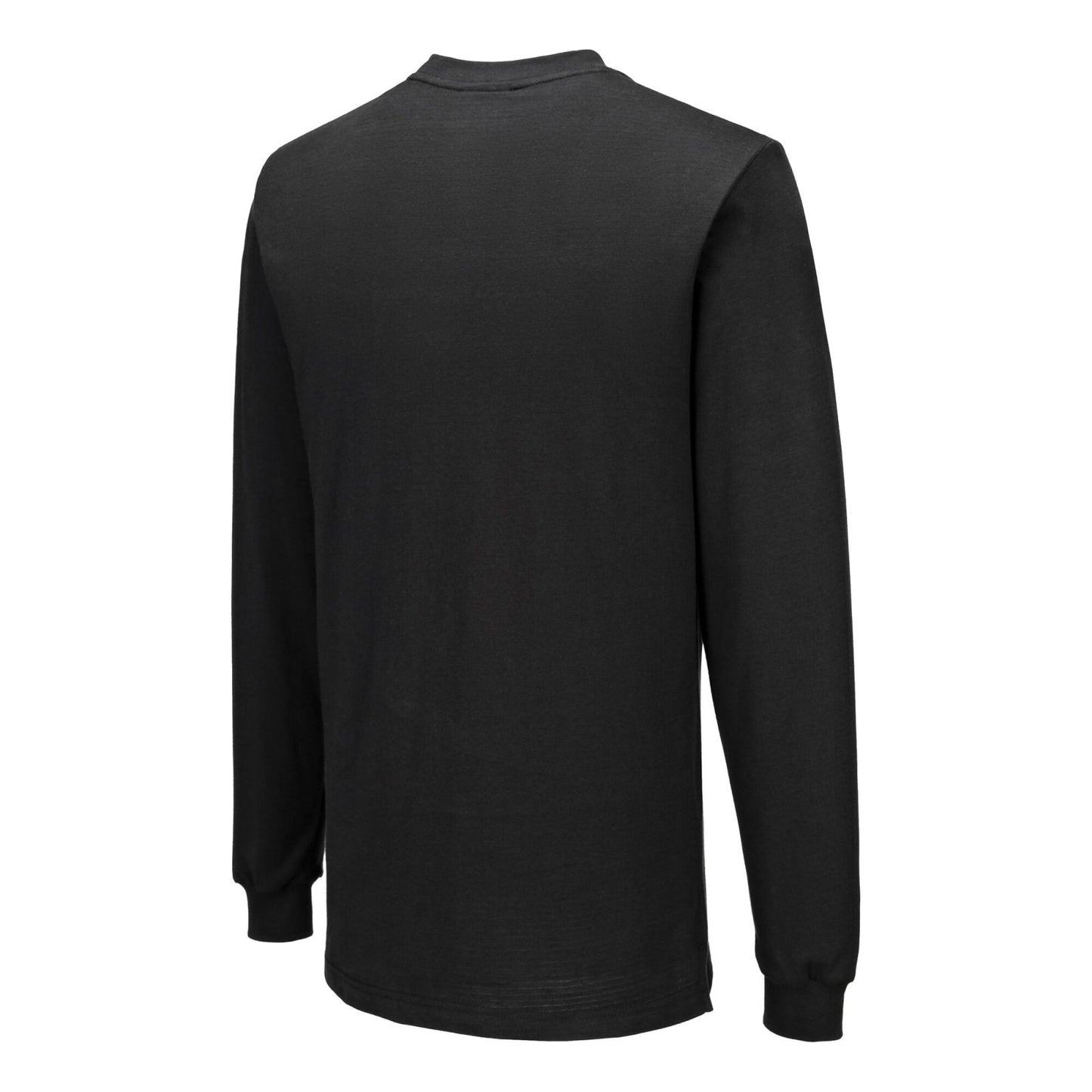 Portwest ESD Werkkleding ESD-beschermende kleding T-Shirt AS22 lange mouw antistatisch ESD zwart(BK)