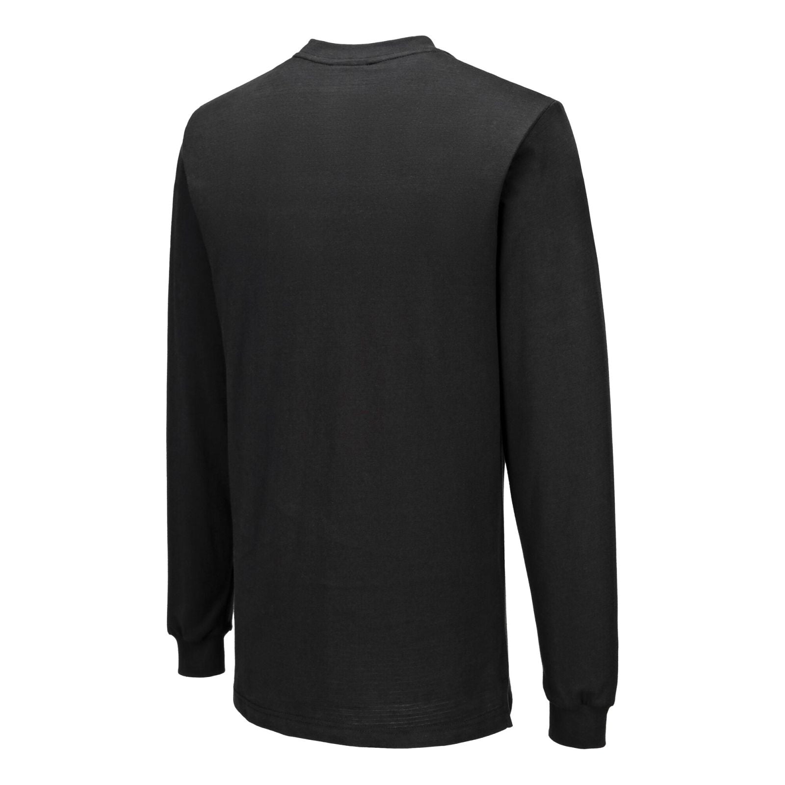 Portwest ESD Werkkleding ESD-beschermende kleding T-Shirt AS22 lange mouw antistatisch ESD zwart(BK)